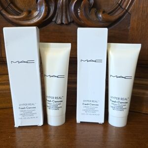 2x MAC Hyper Real Fresh Canvas Cream-To-Foam Cleanser, 1oz Each--NIB